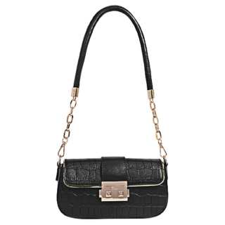 HAWA Pu Shoulder Bag Small Women's Pink/Ecru/Black