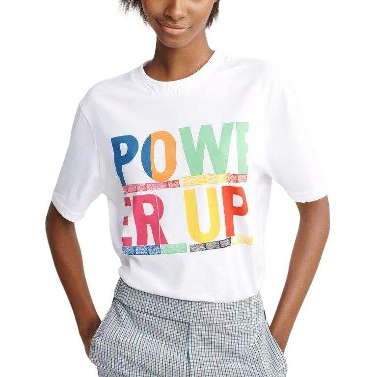 Tommy Hilfiger T Shirts Women's White Crew Neck Moderate