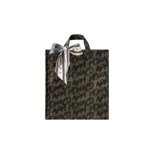 Apm Monaco Canvas Handbag Medium Women's Black & Khaki