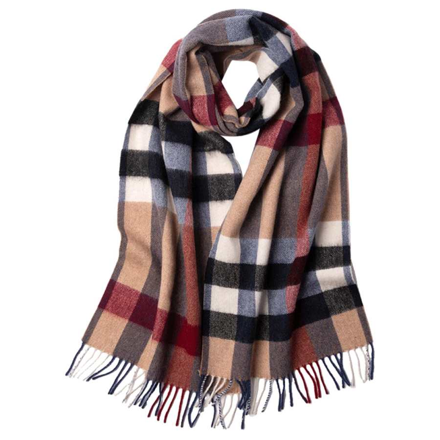 Hodo Red Bean Wool Knit Scarves Unisex