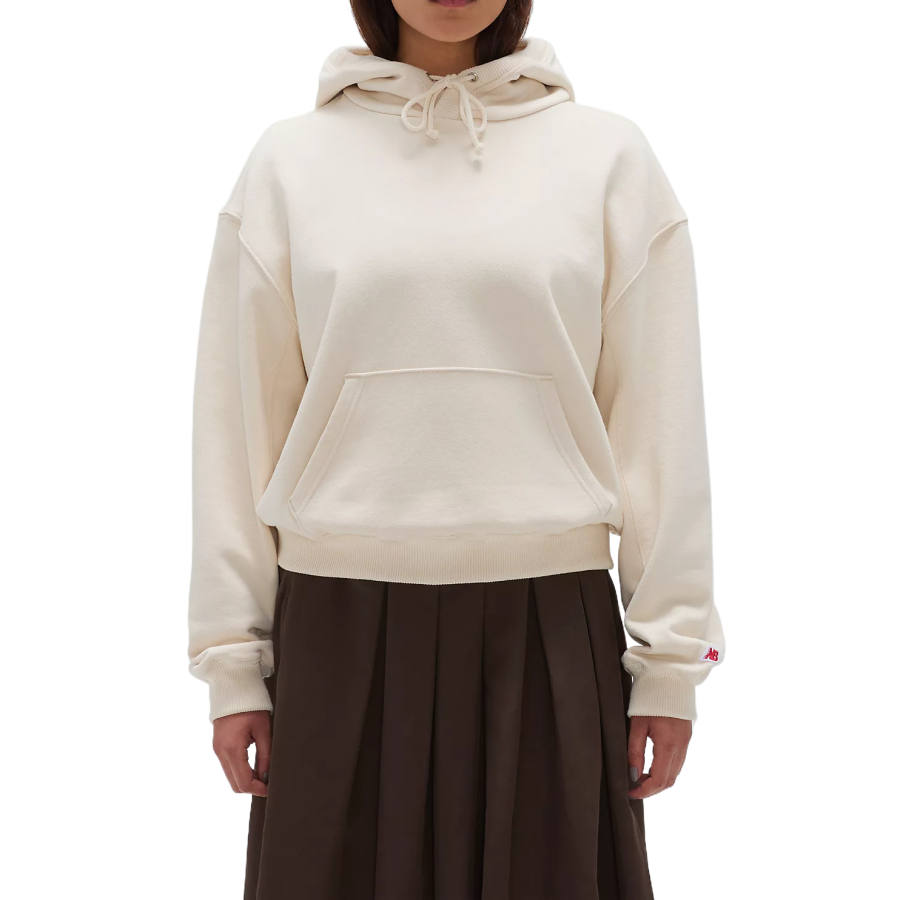 New Balance New Balance Sweatshirts Women's Beige Hooded Moderate