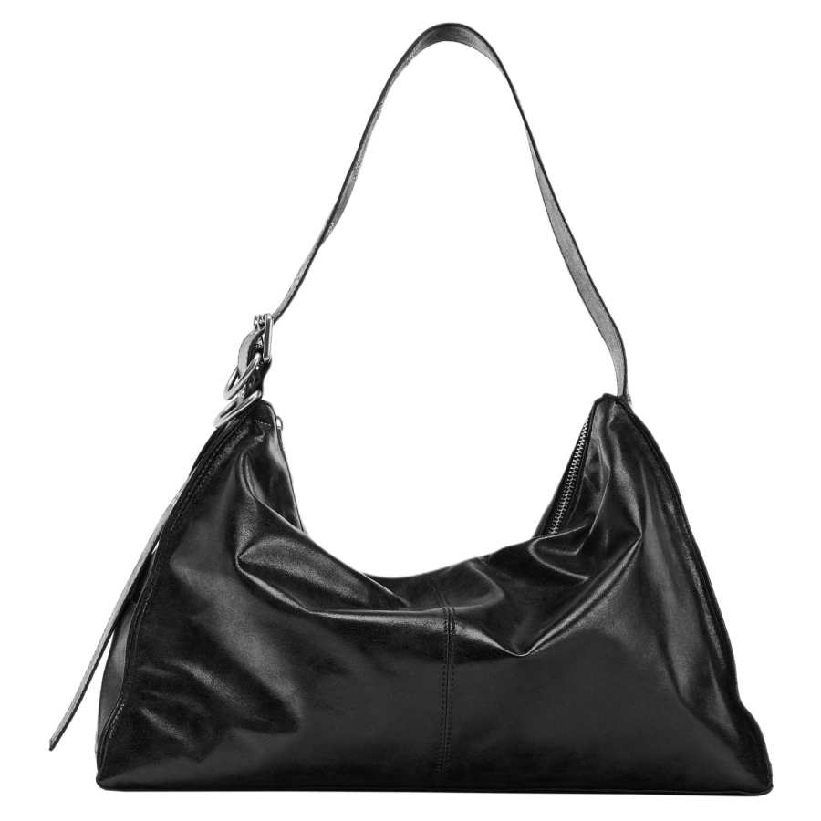 ZARA Pu Shoulder Bag Extra Large Women's Black