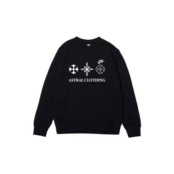 Nike Nike Sweatshirts Men's Black Crew Neck Moderate