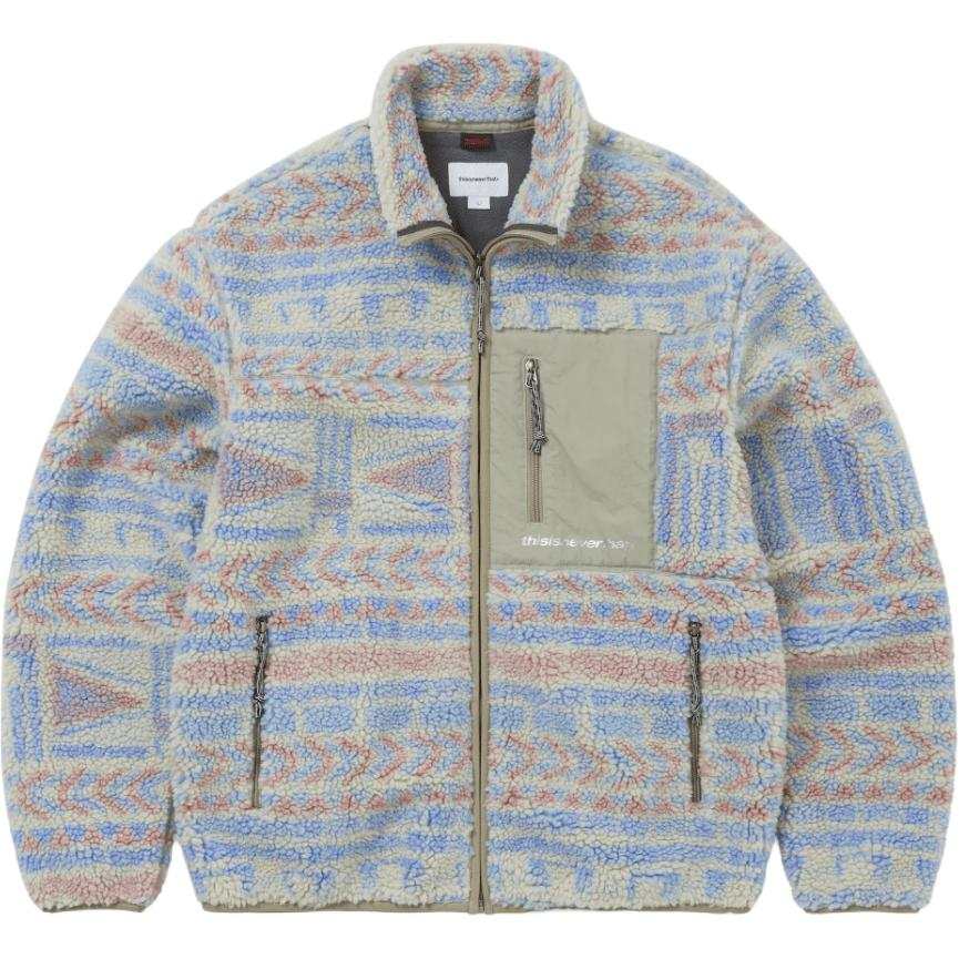 Thisisneverthat Thisisneverthat FW25 SP Sherpa Fleece Jacket Stone Jacket Unisex