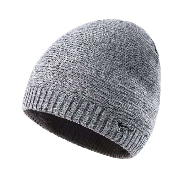 SEPTWOLVES Fleece Lined Cold Resistant Thermal Trendy Brand Versatile Fashion Stylish Polyester Beanies Unisex