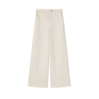 XIANGYING Casual Pants Women's Apricot Moderate Wide Leg Pants