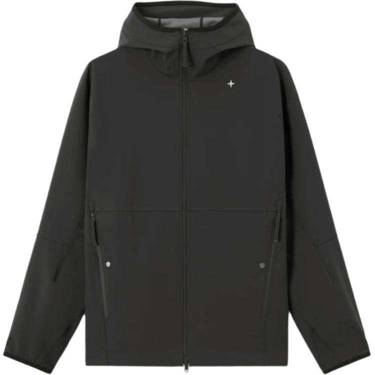 STONE ISLAND Stone Island hooded zip-front jacket