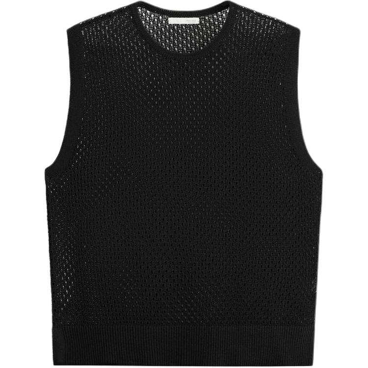 ZARA Tank Tops Men's Black Crew Neck Moderate