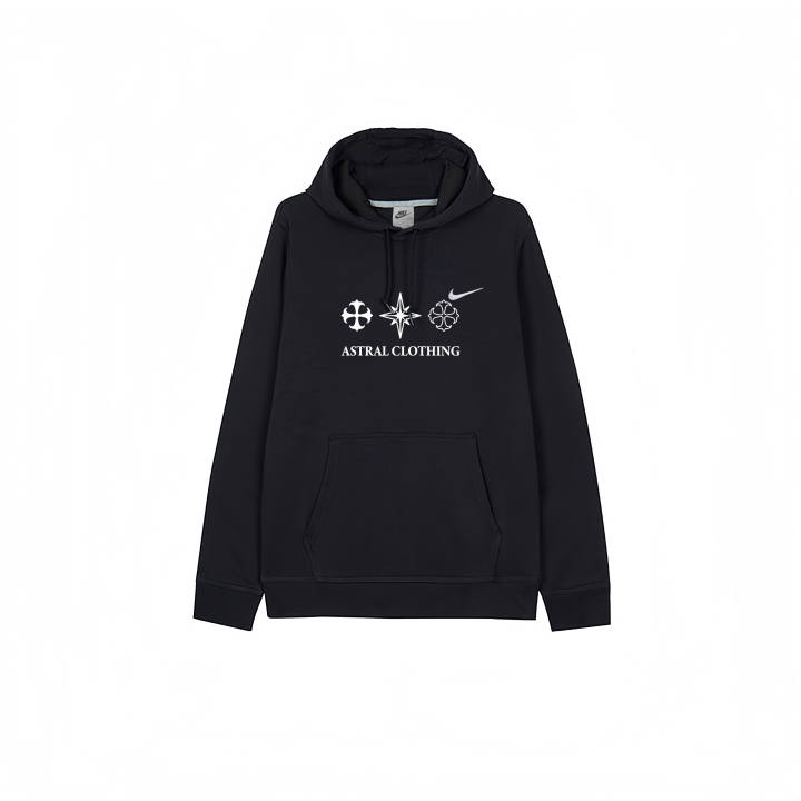 Nike Nike Sweatshirts Men's Black Hooded Moderate