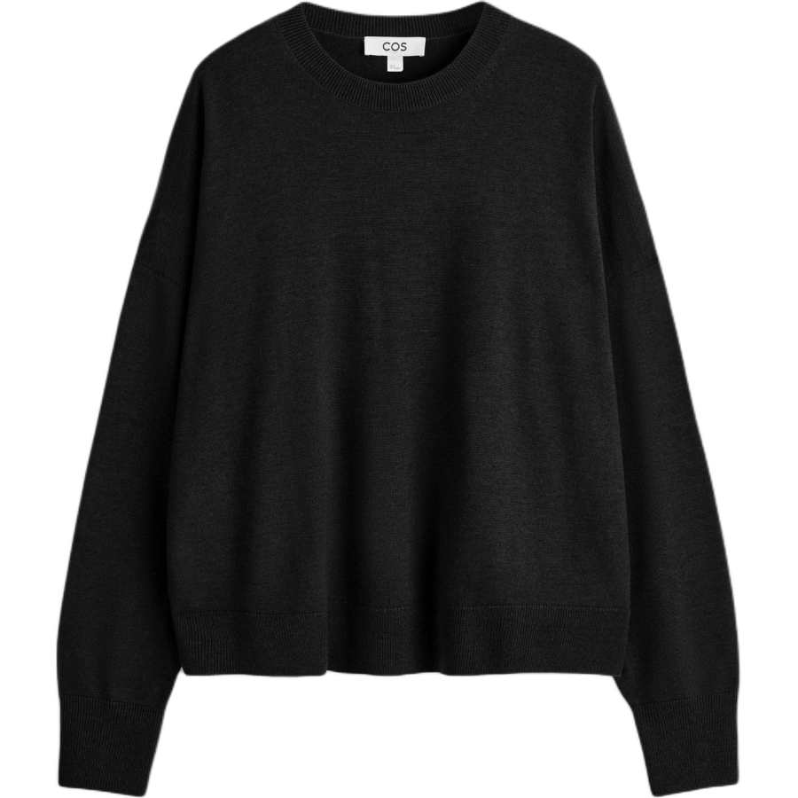 COS Knitwear Women's Black Crew Neck Moderate