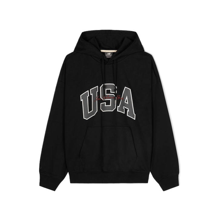 New Balance New Balance Sweatshirts Unisex Black Hooded Moderate