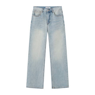 CLIMAX VISION Jeans Men's Ice Blue Moderate Straight Fit Pants