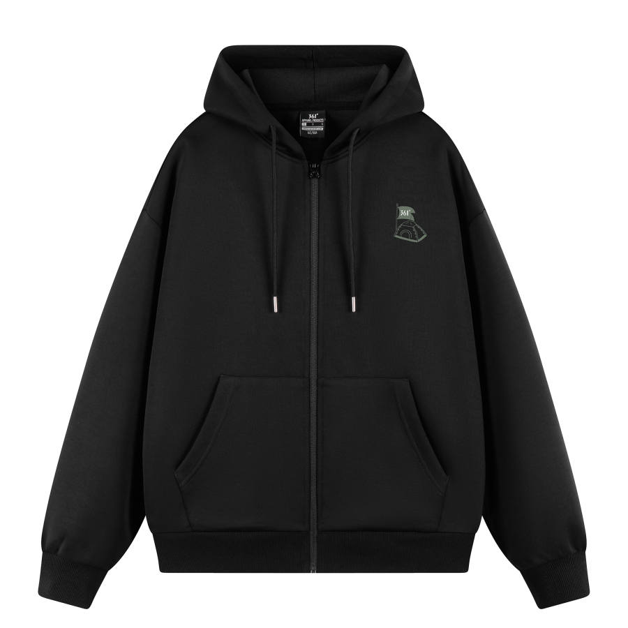 361° Hooded Cardigan Sweatshirt Unisex