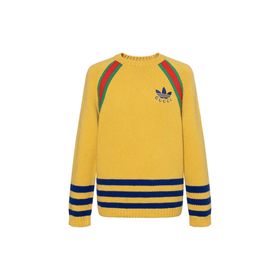 GUCCI x Adidas Originals FW22 Sweater Men's Yellow