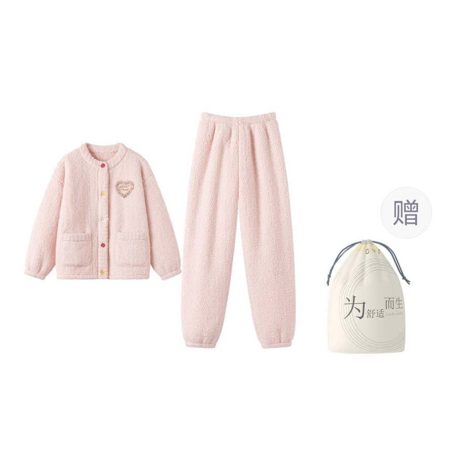 HONGDOUJUJIA Red Beans At Home Pajamas Women's