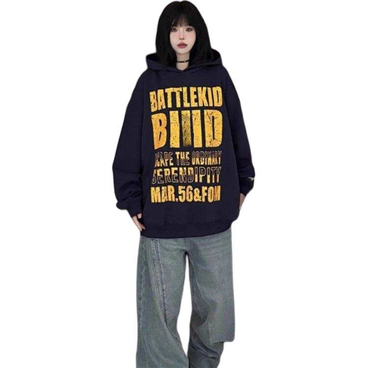 SIXUSICHOU Sweatshirts Women's Hooded Moderate Regular