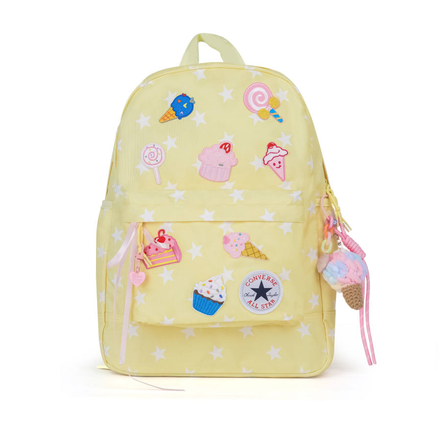 Converse Converse Polyester Multicolor Dessert Backpack Regular Women's Yellow