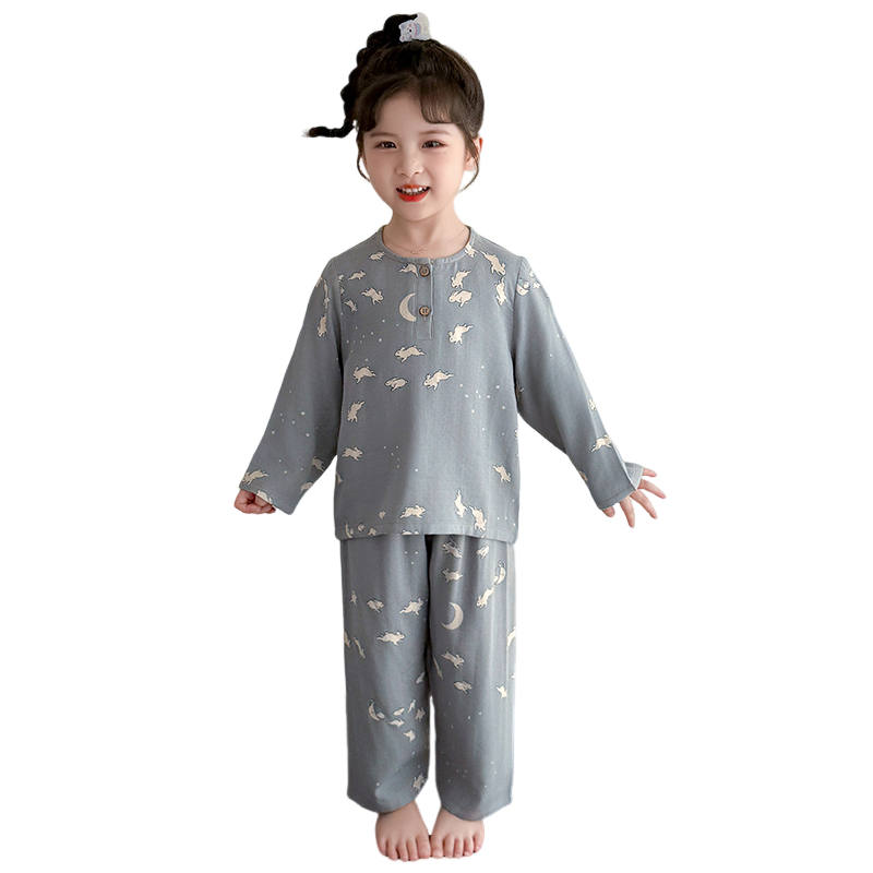 Lanza Loungewear Set Spring Fall Gray Children Aged 3 7 Years Old