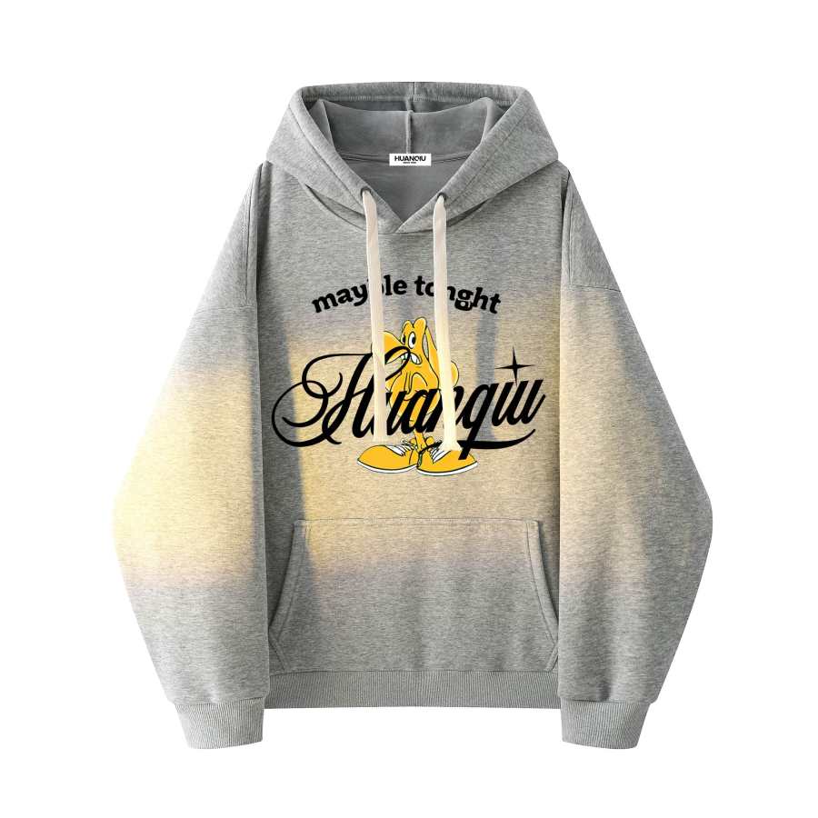 HUANQIU Sweatshirts Unisex Hooded Moderate Heavyweight