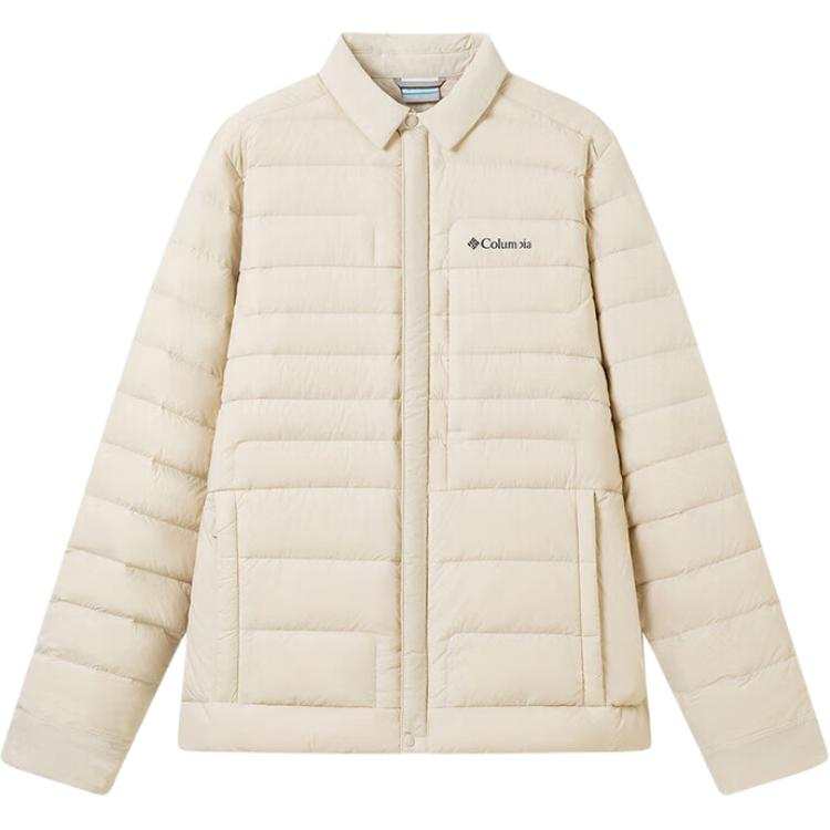 Columbia Down Jackets Men's White 278 Lapel Lightweight