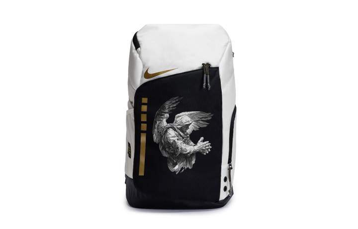 Nike Nike Fabric Niche Casual Minimalist Style Everyday Commute Versatile, Graffiti, Print Backpack Unisex Black White