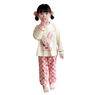 Lanza Loungewear Set Spring Fall Apricot Children Aged 3 7 Years Old