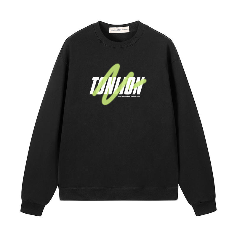 Tonlion Sweatshirts Unisex Crew Neck Moderate Heavyweight