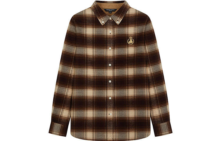 Teenie Weenie Shirts Women's Brown Lapel Moderate Other