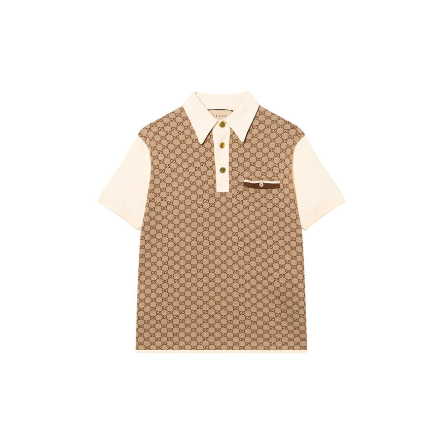 GUCCI FW21 Polo Shirt Men's Khaki