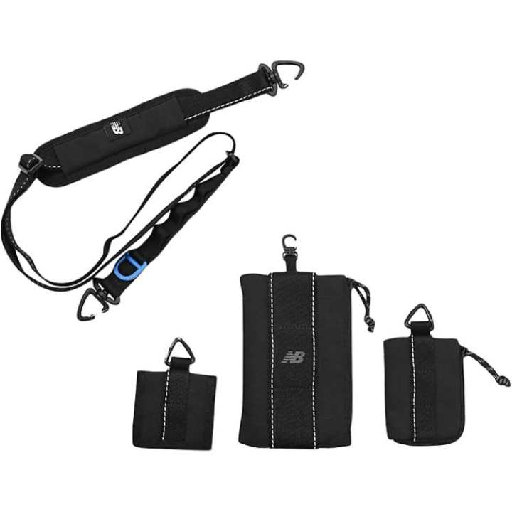 New Balance New Balance Multi Pocket Zip Closure Travel Storage Bag Unisex Black