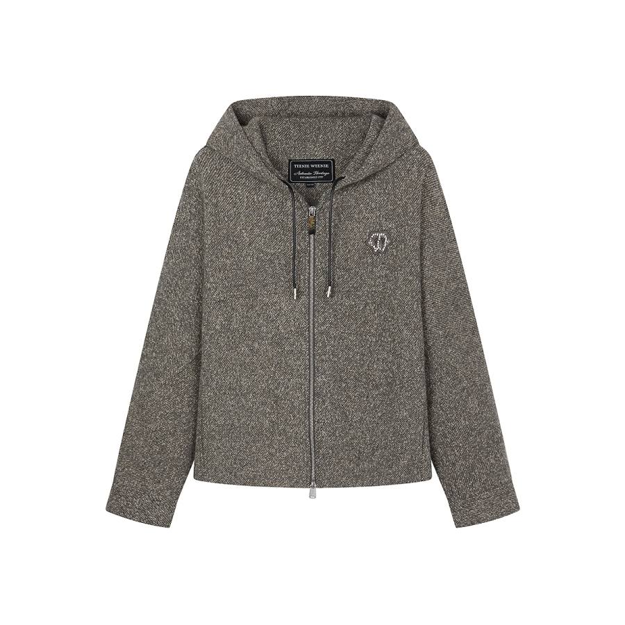 Teenie Weenie Coats Women's Vintage Gray Hooded Moderate