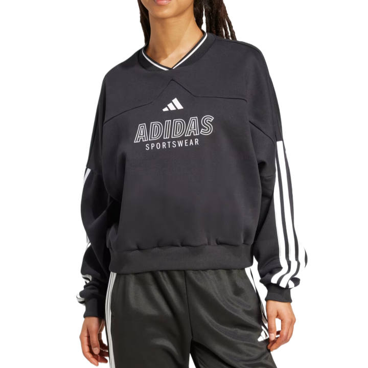 Adidas Adidas Sweatshirts Women's Black V Neck Moderate