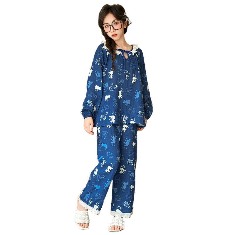 Lanza Lanza Loungewear Set Spring Fall Navy Blue Teenagers