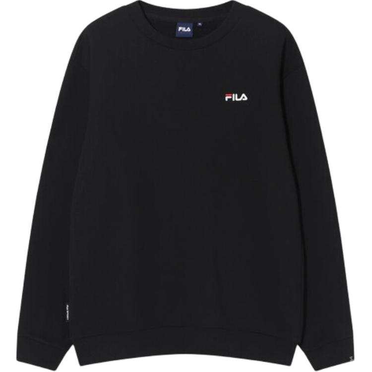 FILA Sweatshirts Unisex Black Crew Neck Moderate