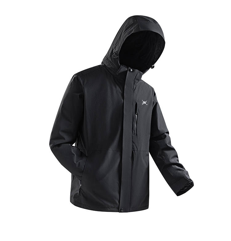 Skechers Jackets Unisex Black Hooded Moderate