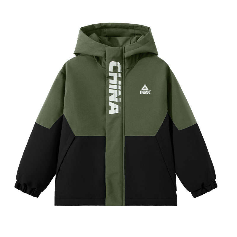 PEAK Kids Padded Jackets Hooded Non Detachable