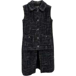 CHANEL 22A Premium Handcrafted Workshop Vest Women's Black
