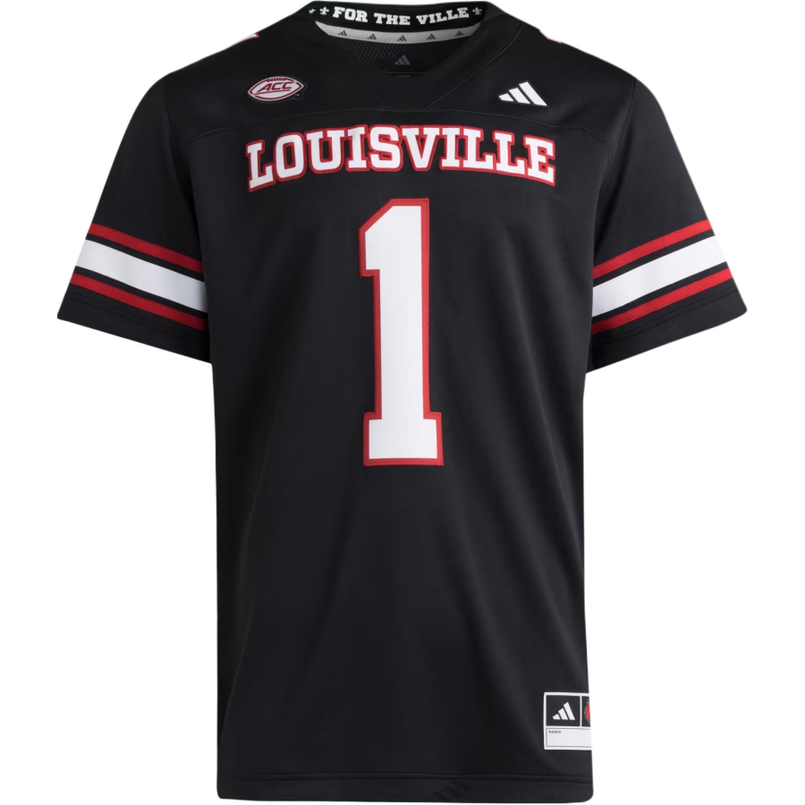 Adidas Adidas Free Shipping With AdiClub Louisville Cardinals Premier Strategy Throwback Football Jersey
