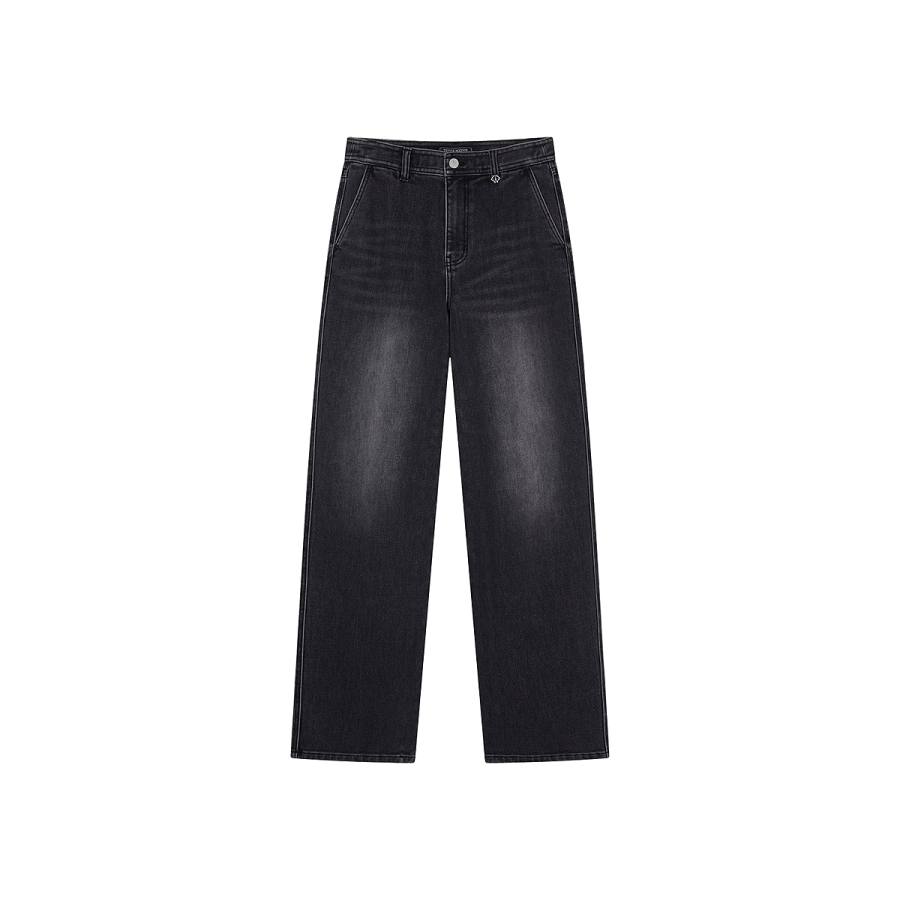 Teenie Weenie Jeans Women's Dark Gray Moderate Straight Fit Pants