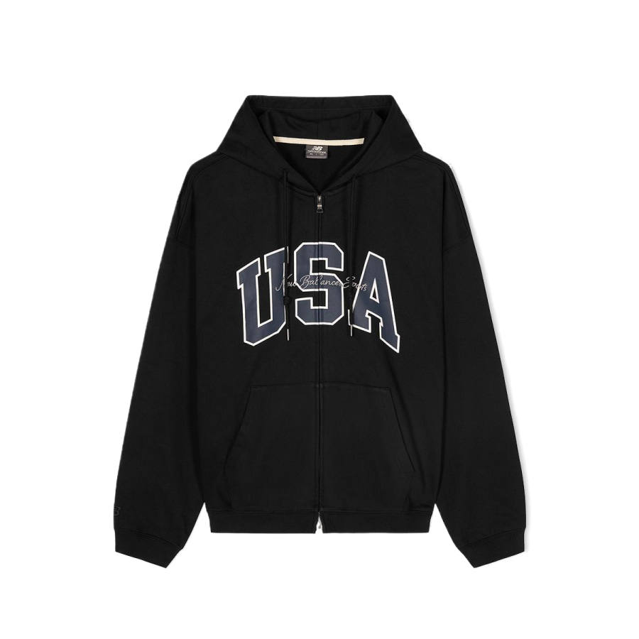 New Balance New Balance Sweatshirts Unisex Black Hooded Moderate