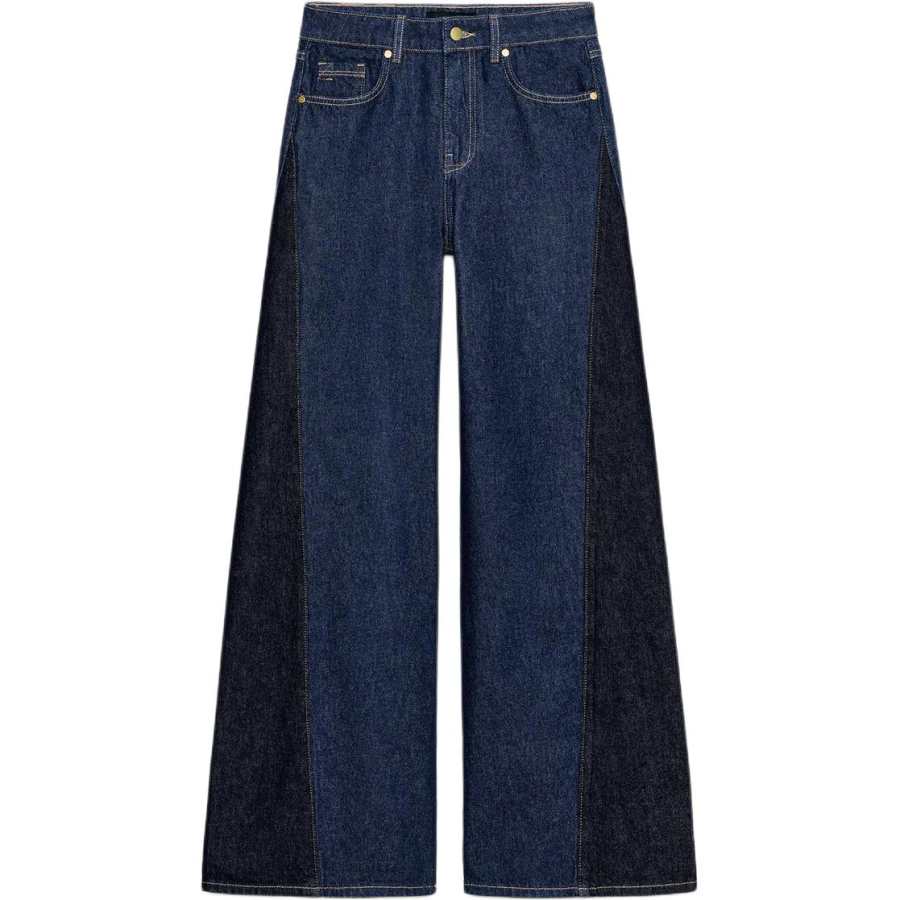 ZARA Jeans Women's Blue Moderate Wide Leg Pants