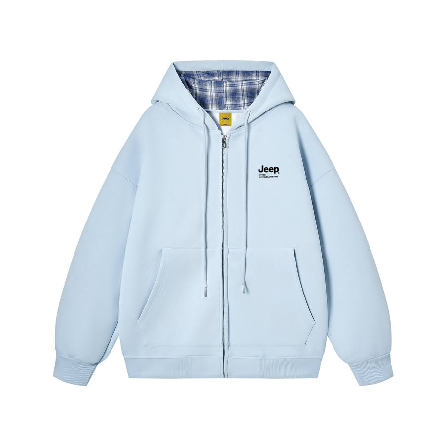 Jeep Sweatshirts Unisex Hooded Moderate Cardigan