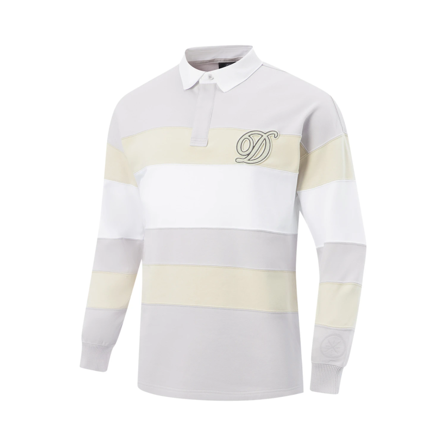 Li-Ning Li Ning Polo Shirts Men's Moon Gray/Gravel Gray/Standard White Polo Collar Moderate Straight Fit