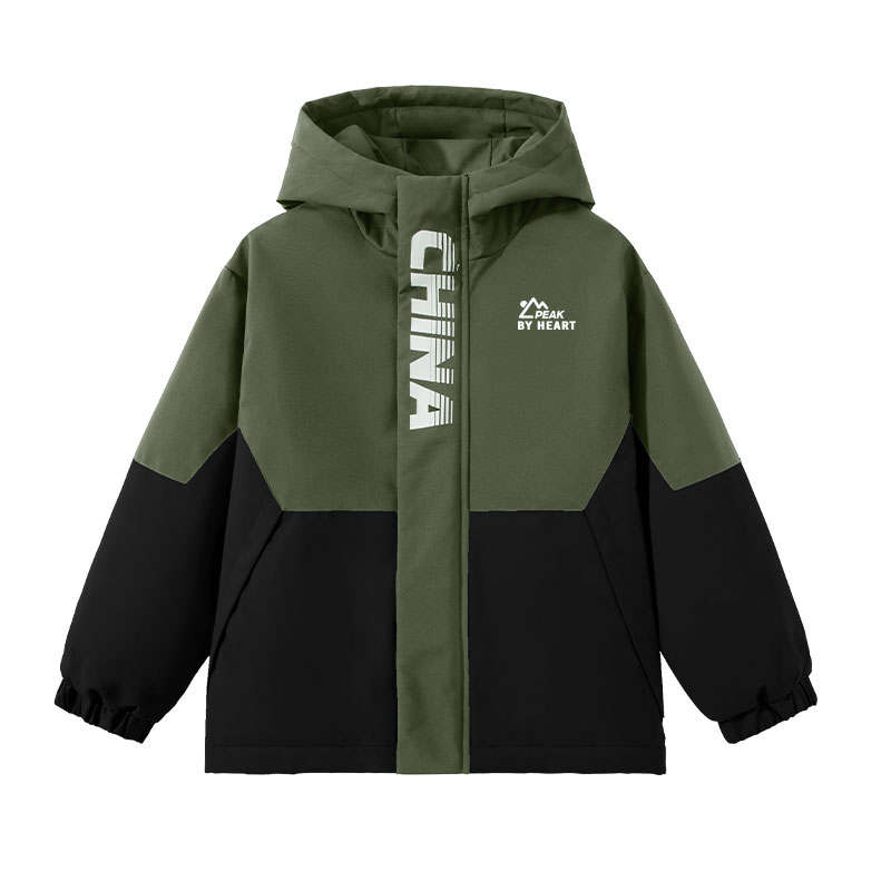 PEAK Kids Padded Jackets Hooded Non Detachable