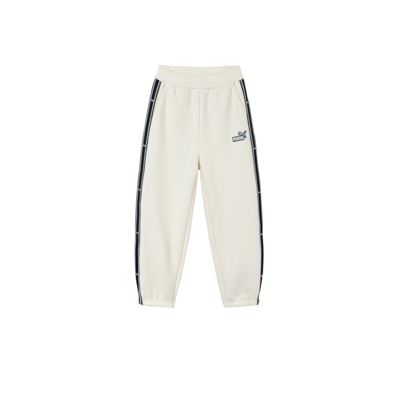 PUMA Knitted Sweatpants CLASSIC Brand Logo Letter Windproof Thermal Fleece Lined Elastic Cuff Kids'