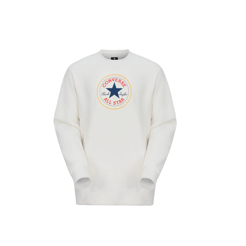 Converse Converse Sweatshirts Men's White Crew Neck Moderate