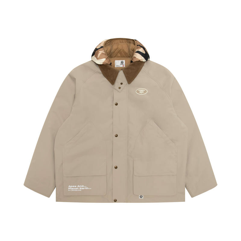 Aape Aape camouflage-pattern hooded jacket