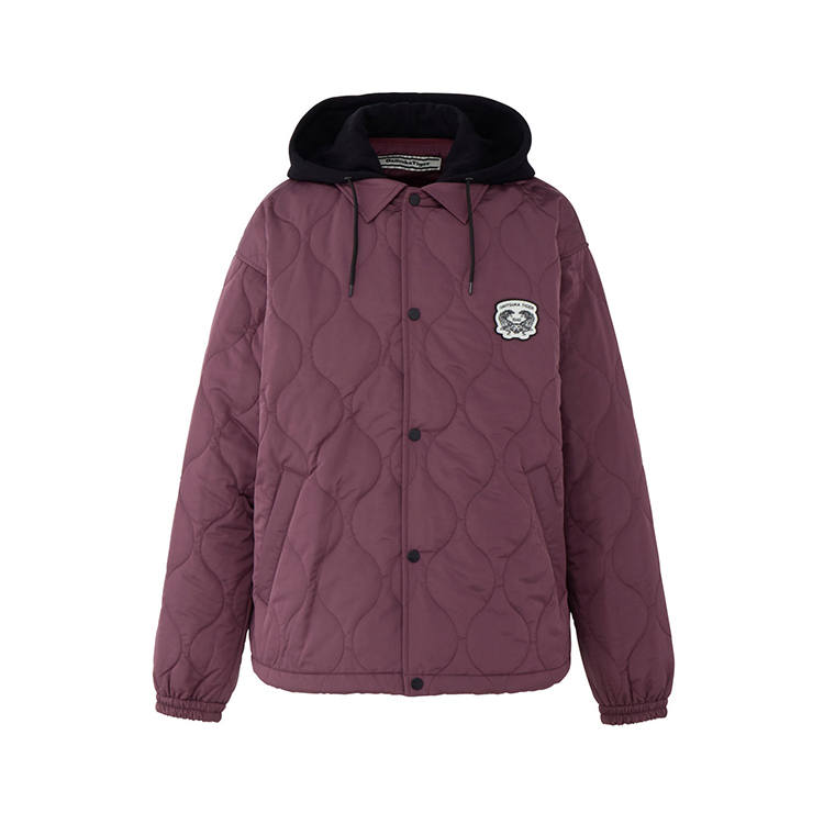 Onitsuka Tiger Padded Coat Unisex Burgundy