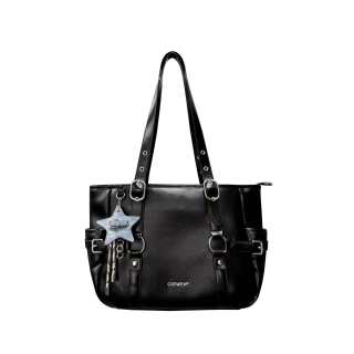 CULTIVATOR Pu Shoulder Bag Women's Black/Apricot