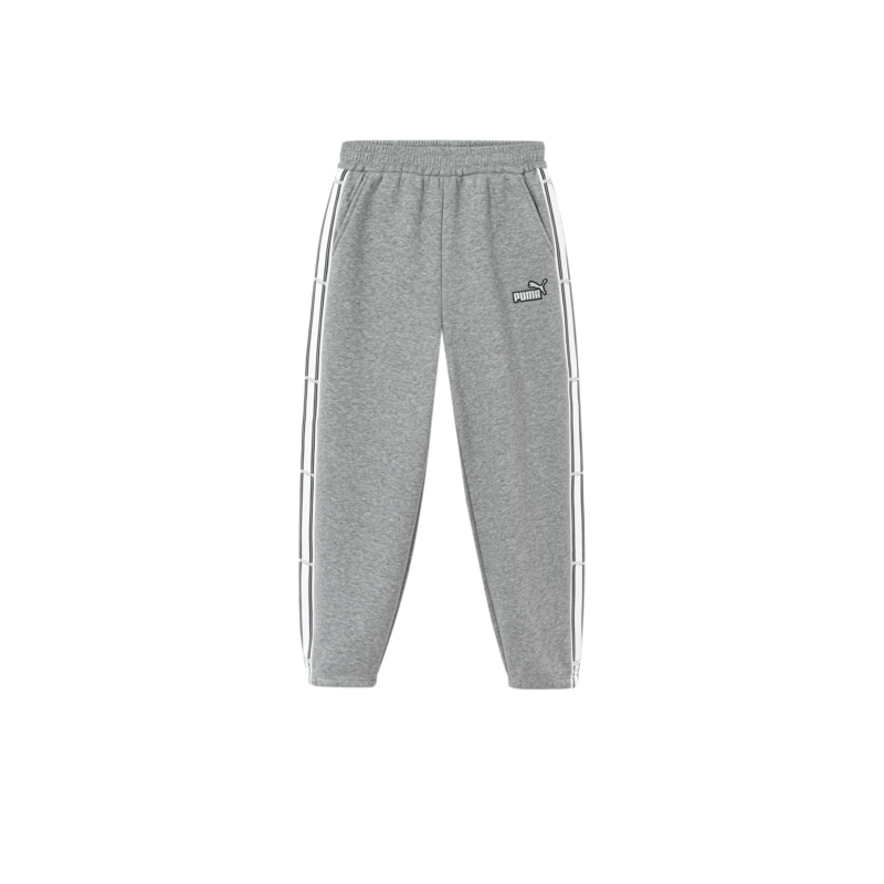 PUMA Knitted Sweatpants CLASSIC T7 Brand Logo Letter Fleece Lined Thermal Elastic Cuff Kids'